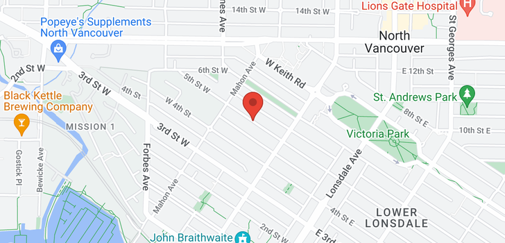 map of 2 241 W 5TH STREET